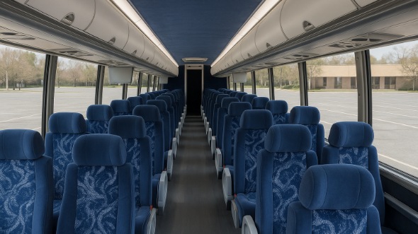 diamond bar 50 passenger charter bus interior