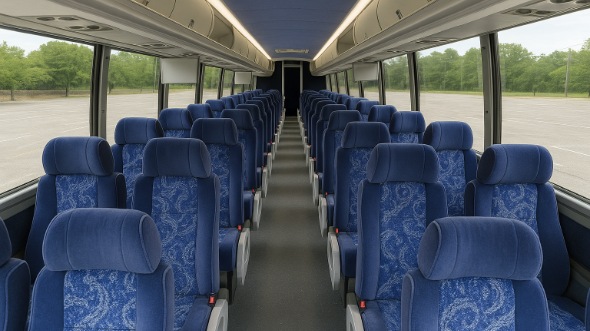 diamond bar 55 passenger charter bus inside