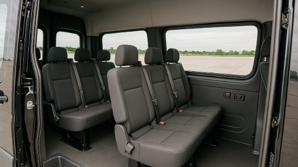 diamond bar sprinter van with driver inside